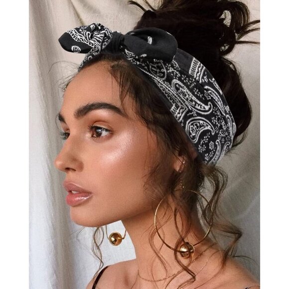 12 Pack Female Polyester Bow Headbands Hair Wraps Turban Sport Accessories main image 5